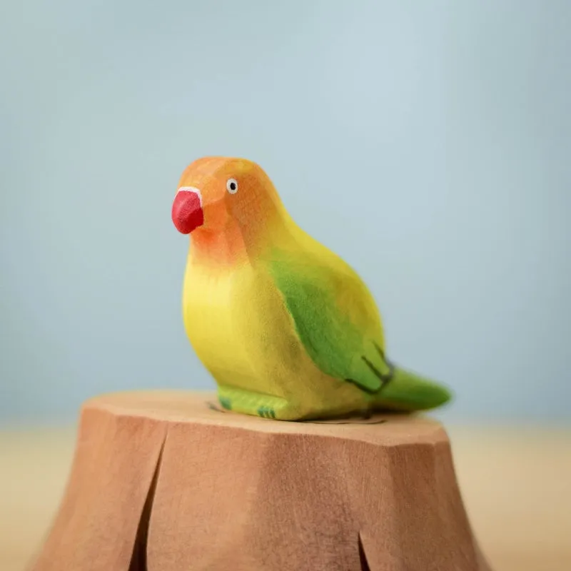 Bumbu Wooden Animal | ree Stump and Lovebirds SET