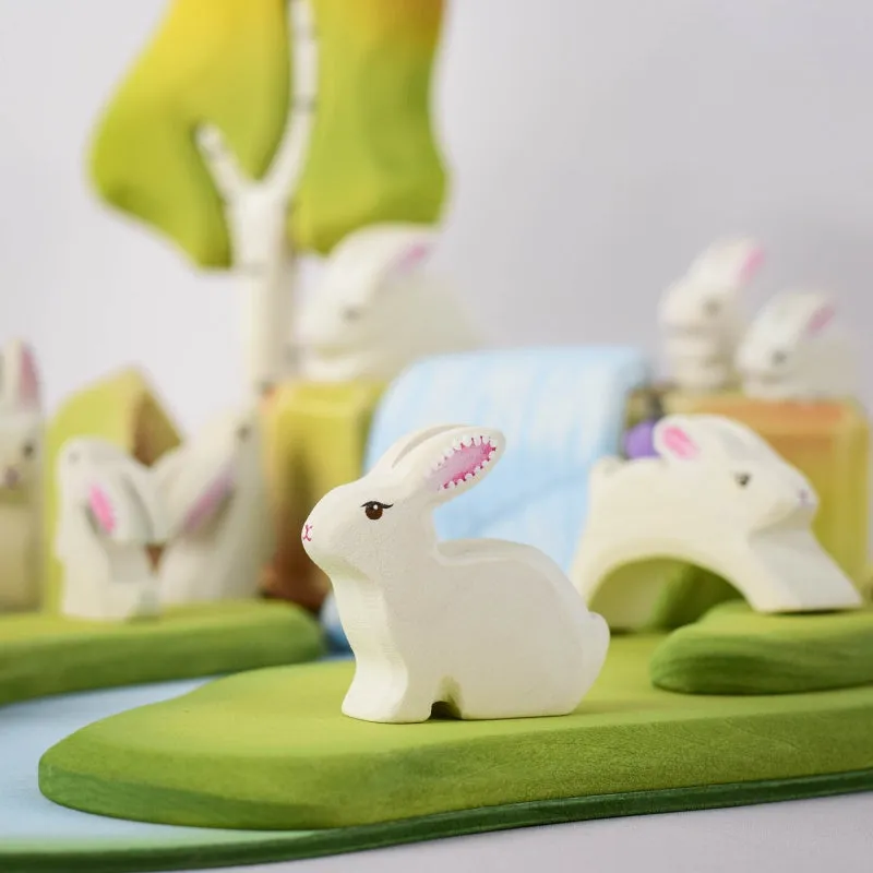 Bumbu Wooden Animal Woodland | Rabbit Easter Sitting
