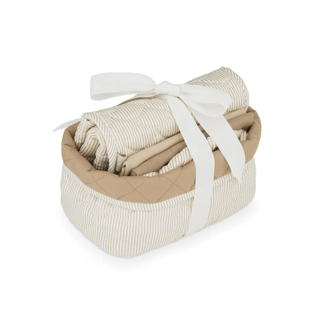 Cam Cam Baby Care Set | Classic Stripes Camel