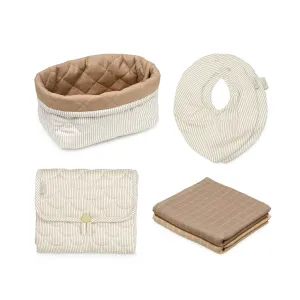 Cam Cam Baby Care Set | Classic Stripes Camel