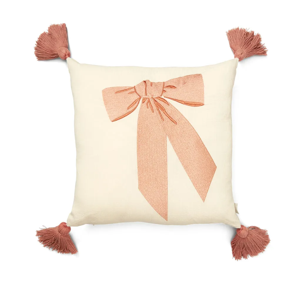Cam Cam Embroidered Cushion - Bows