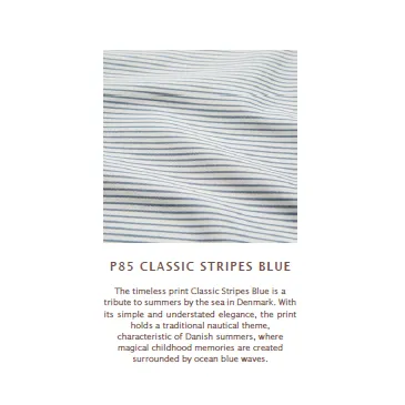Cam Cam Muslin Baby Swaddle - Classic Stripes Blue