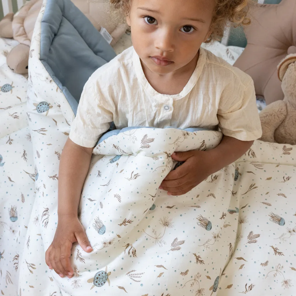 Cam Cam Soft Baby Quilted Blanket | Sea Garden