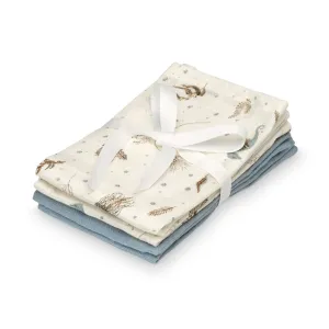 Cam Cam Wash Cloth 4 pack - Sea Garden