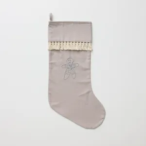 Christmas Stocking with Tassel in Dove