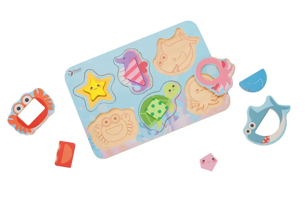 Classic World Ocean Shapes Puzzle