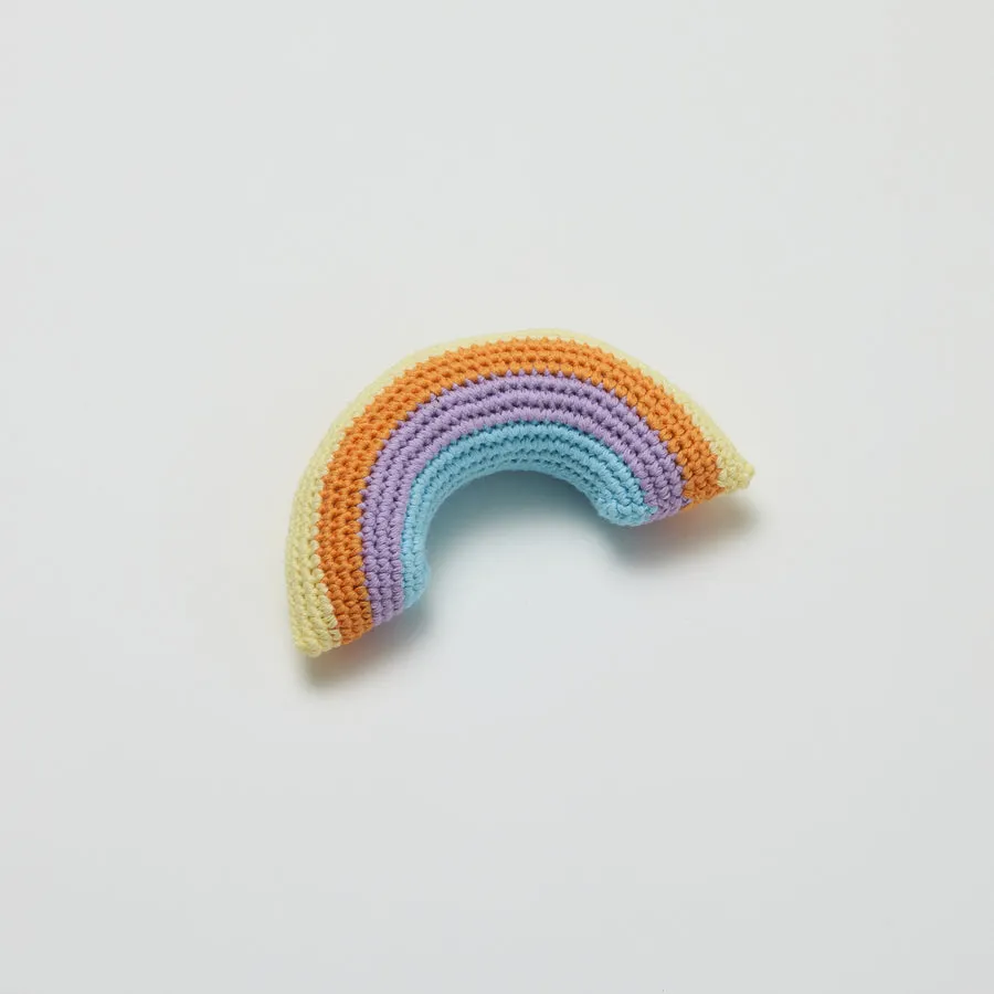 Crochet Rattle | Rainbow
