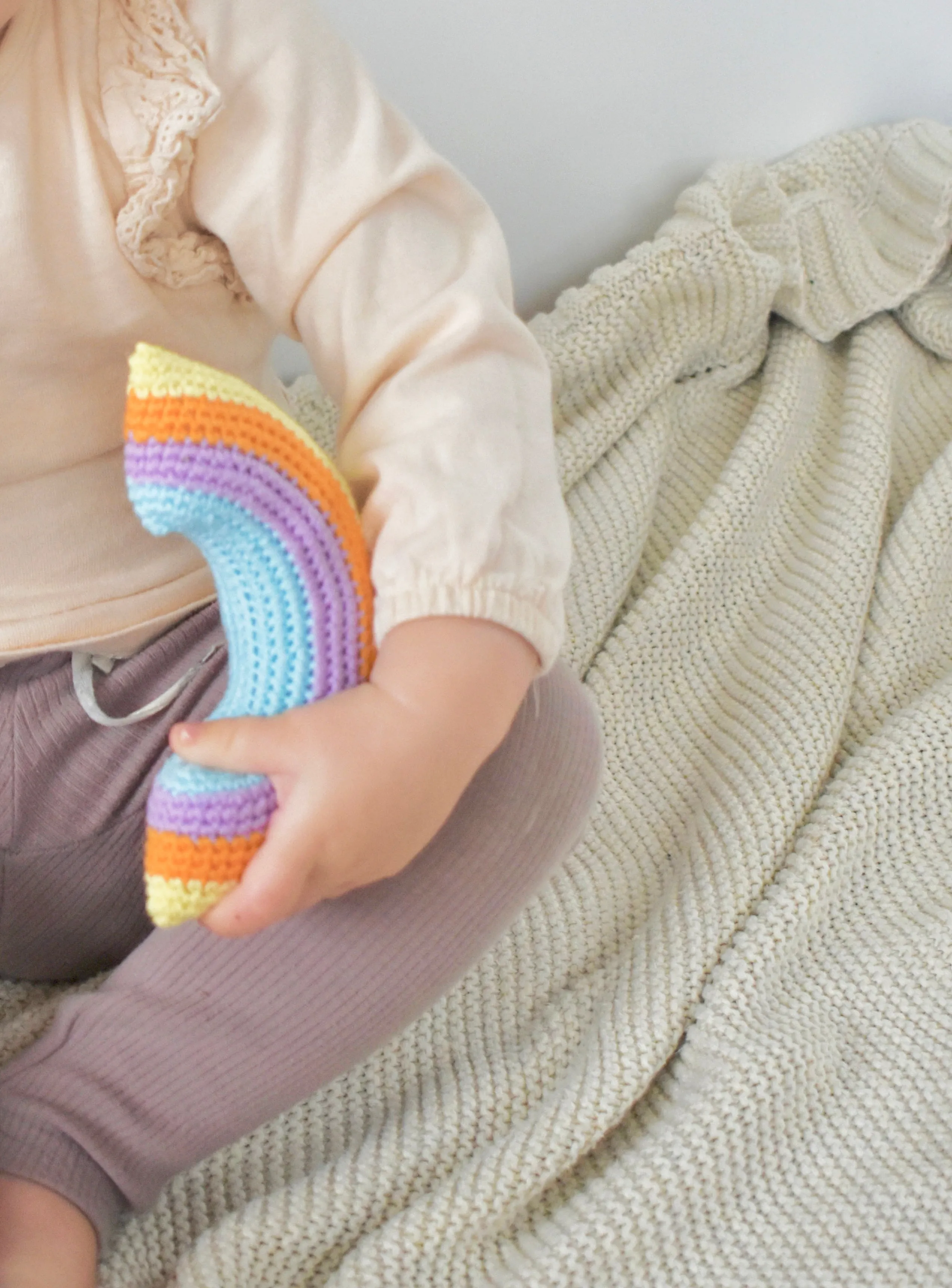 Crochet Rattle | Rainbow