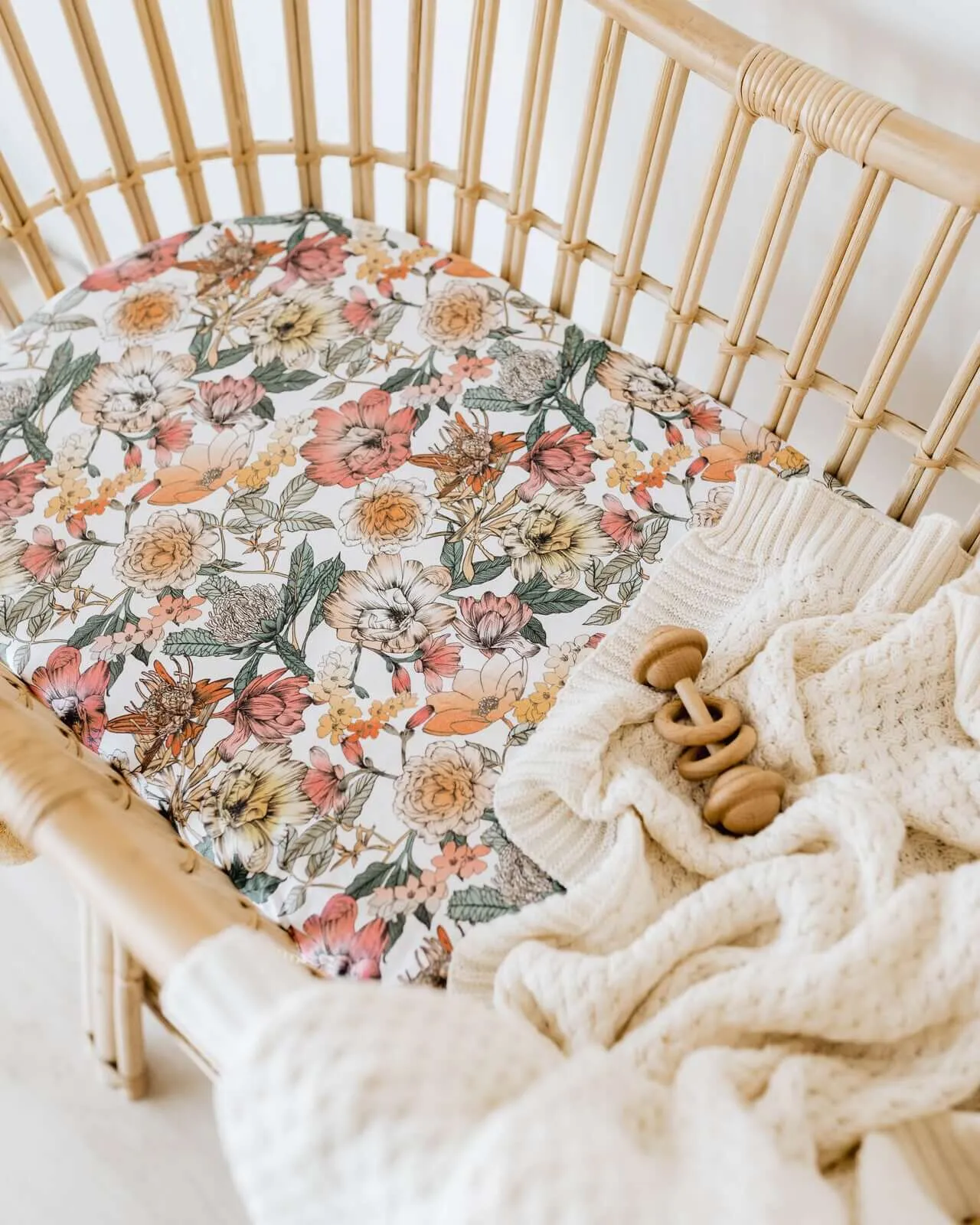 Diamond Knit Baby Blanket | Cream