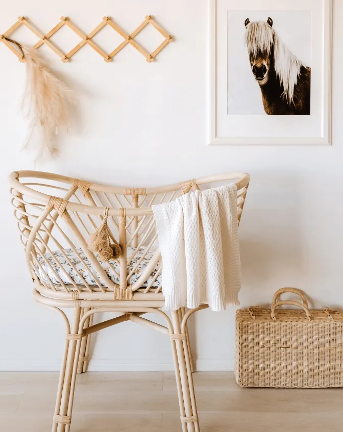 Diamond Knit Baby Blanket | Cream