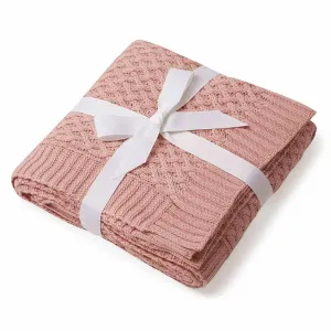 Diamond Knit Baby Blanket | Rosa