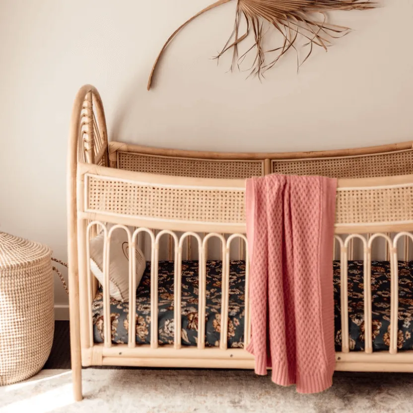 Diamond Knit Baby Blanket | Rosa