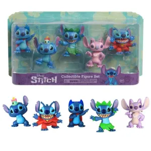 Disneys Lilo & Stitch Collectible Stitch Figure Set, 5-pieces