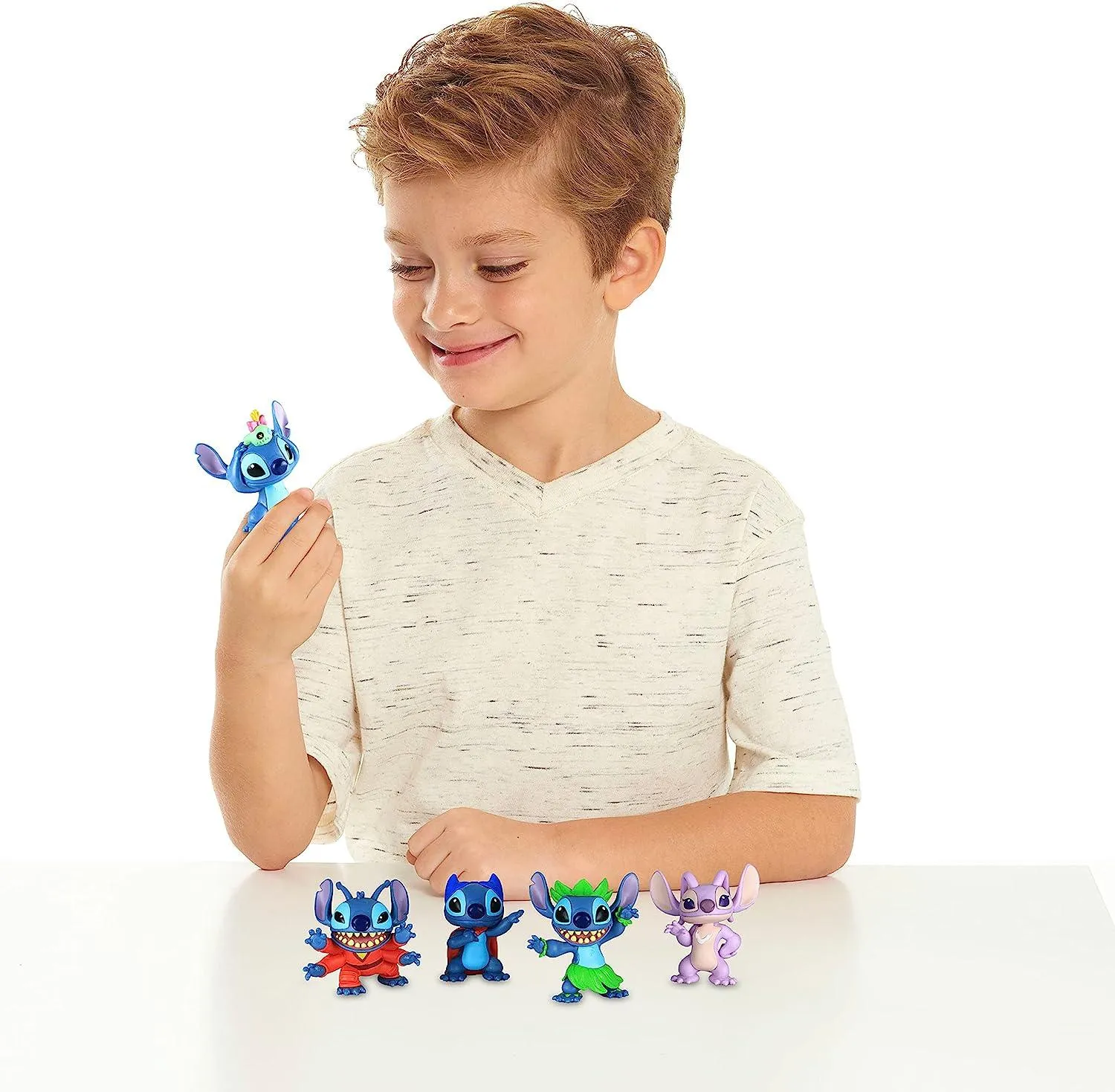 Disneys Lilo & Stitch Collectible Stitch Figure Set, 5-pieces