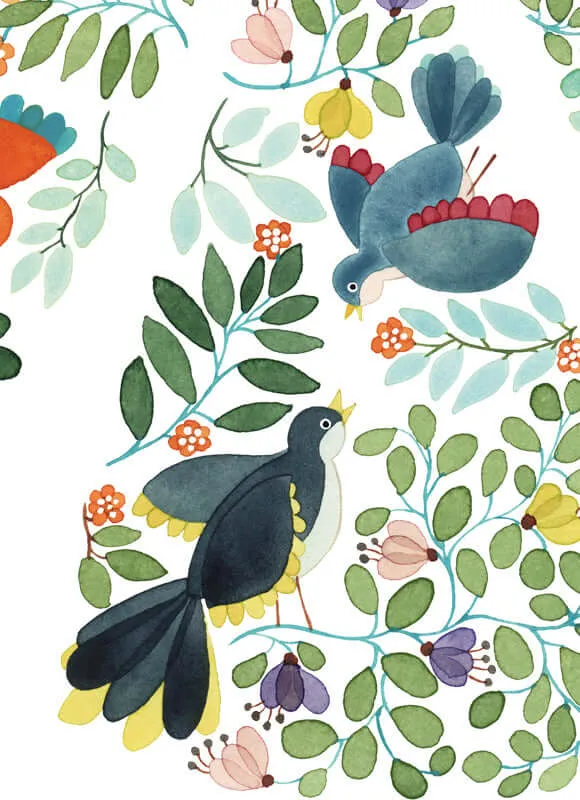 Djeco Umbrella | Flowers and Birds