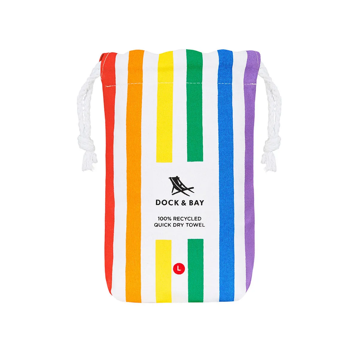Dock & Bay | Beach Towel Summer Collection | Rainbow Skies Large