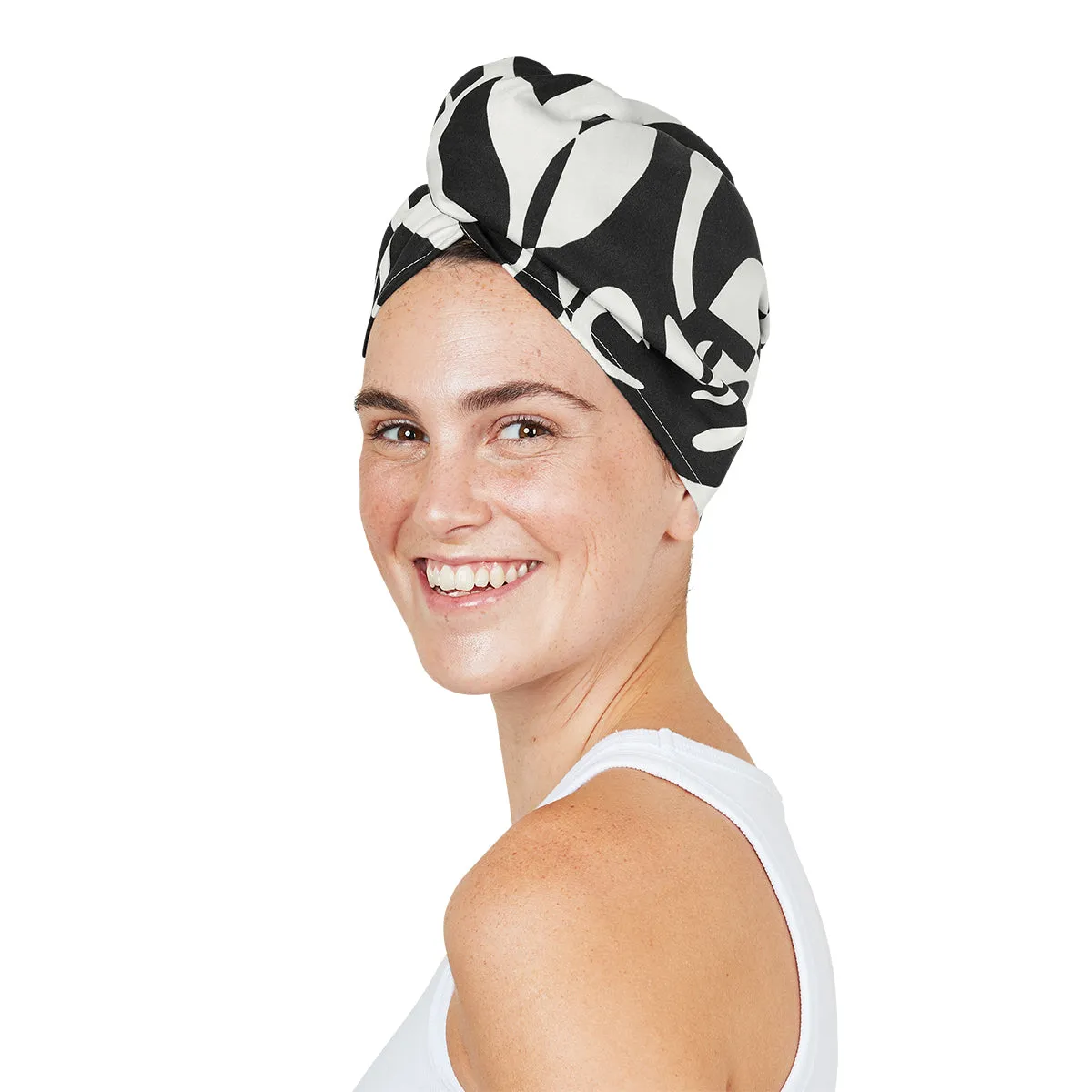 Dock & Bay | Hair Wrap | Midnight Monochrome