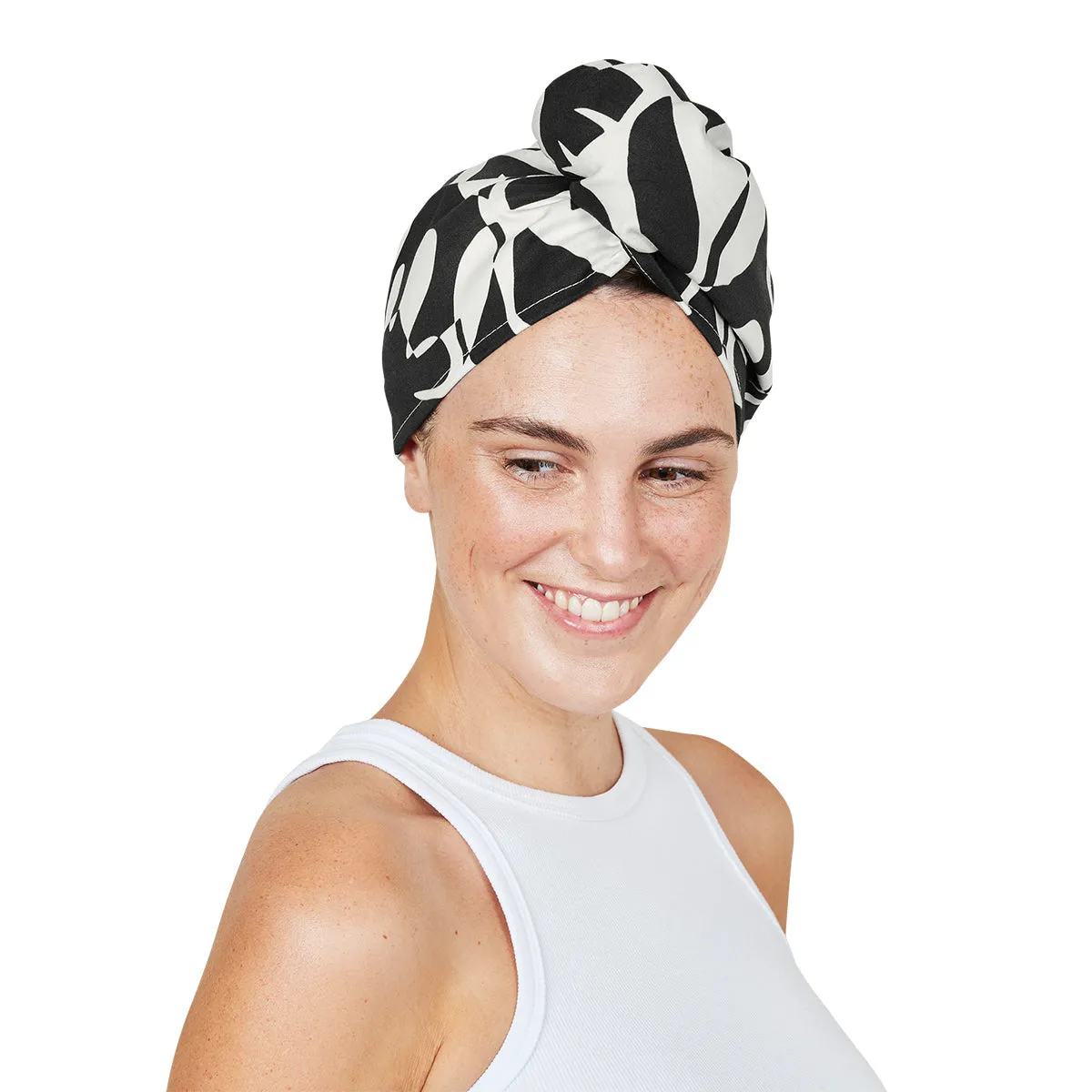 Dock & Bay | Hair Wrap | Midnight Monochrome
