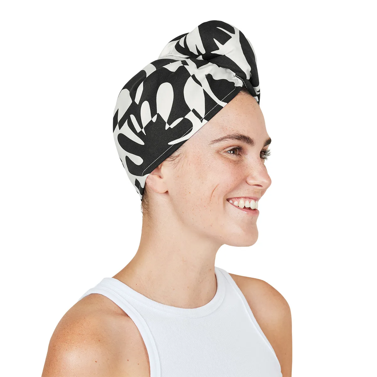 Dock & Bay | Hair Wrap | Midnight Monochrome