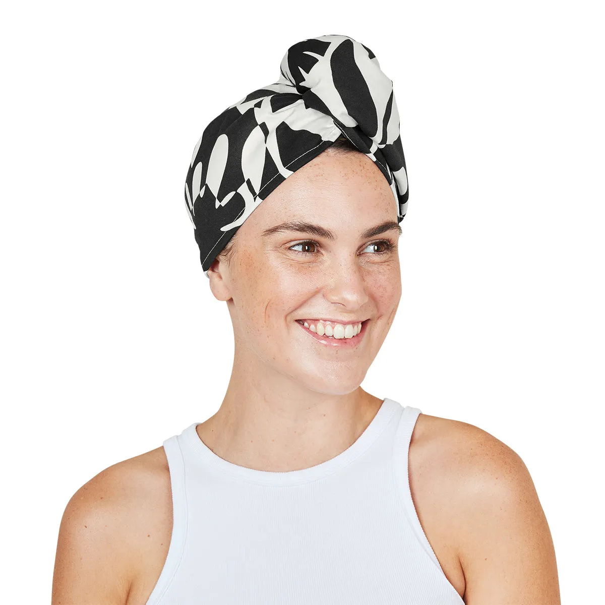 Dock & Bay | Hair Wrap | Midnight Monochrome