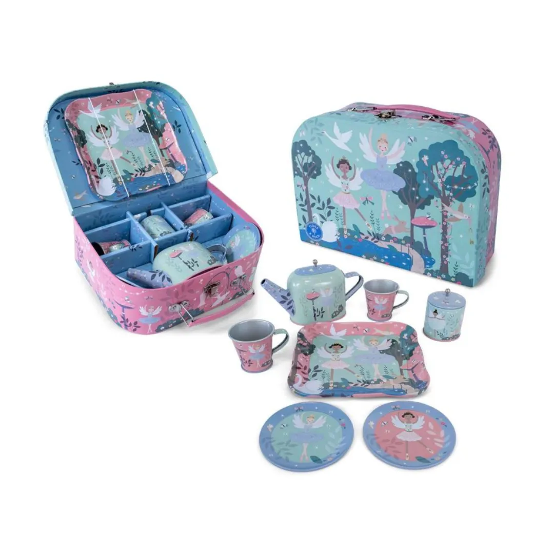 Enchanted - Tin Tea Set 9 Piece - Ballerina