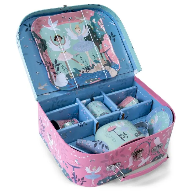 Enchanted - Tin Tea Set 9 Piece - Ballerina