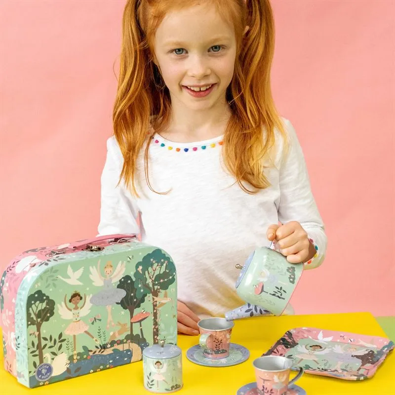 Enchanted - Tin Tea Set 9 Piece - Ballerina
