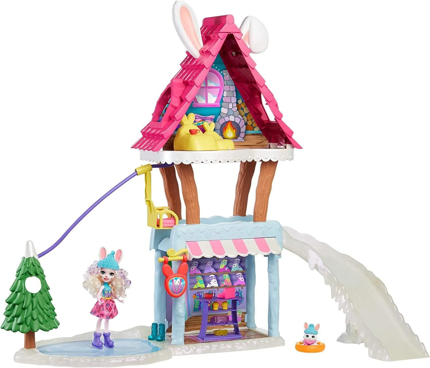 Enchantimals Hoppin' Ski Chalet Playset