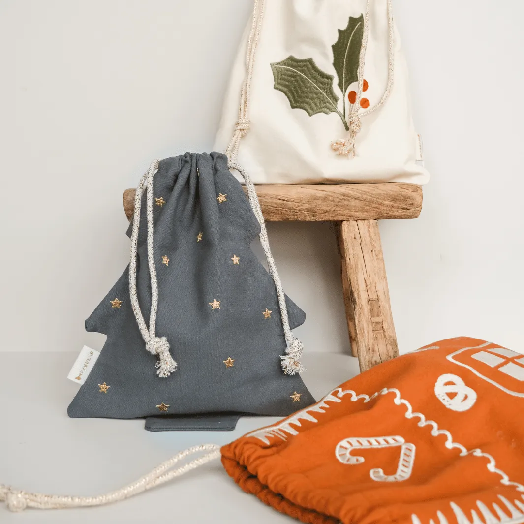 Fabelab Christmas Gift Bag, Gingerbread House