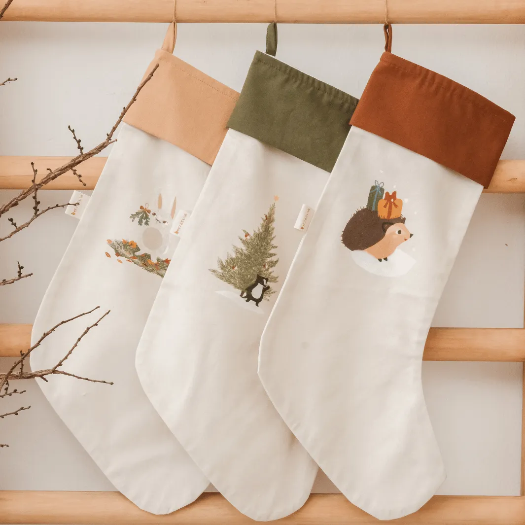 Fabelab Christmas Woodland - Stocking BUNNY PINK