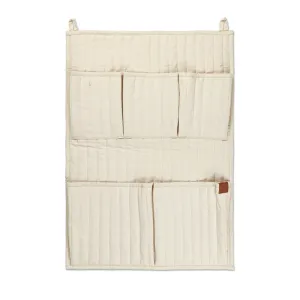 Fabelab Quilted Wall Pocket Storage Large - Oat Milk