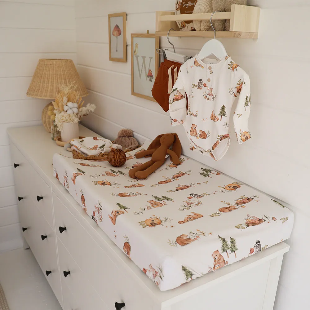 Fitted Bassinet Sheet | Changing Mat Cover | Bears