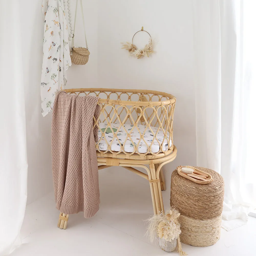 Fitted Bassinet Sheet | Changing Mat Cover | Dog Park