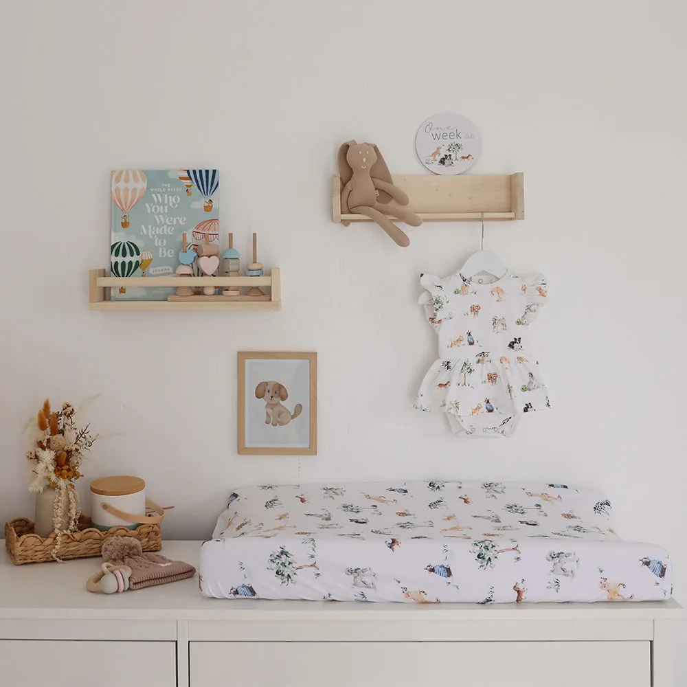 Fitted Bassinet Sheet | Changing Mat Cover | Dog Park
