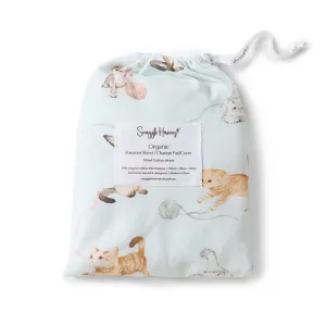 Fitted Bassinet Sheet | Changing Mat Cover | Kittens