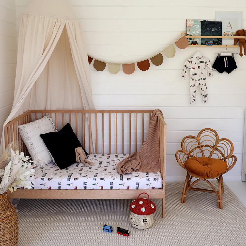 Fitted Cot Sheet | Trains