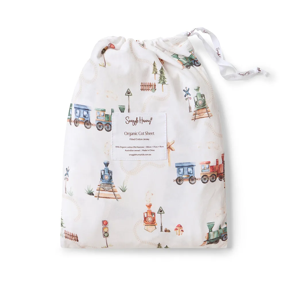 Fitted Cot Sheet | Trains