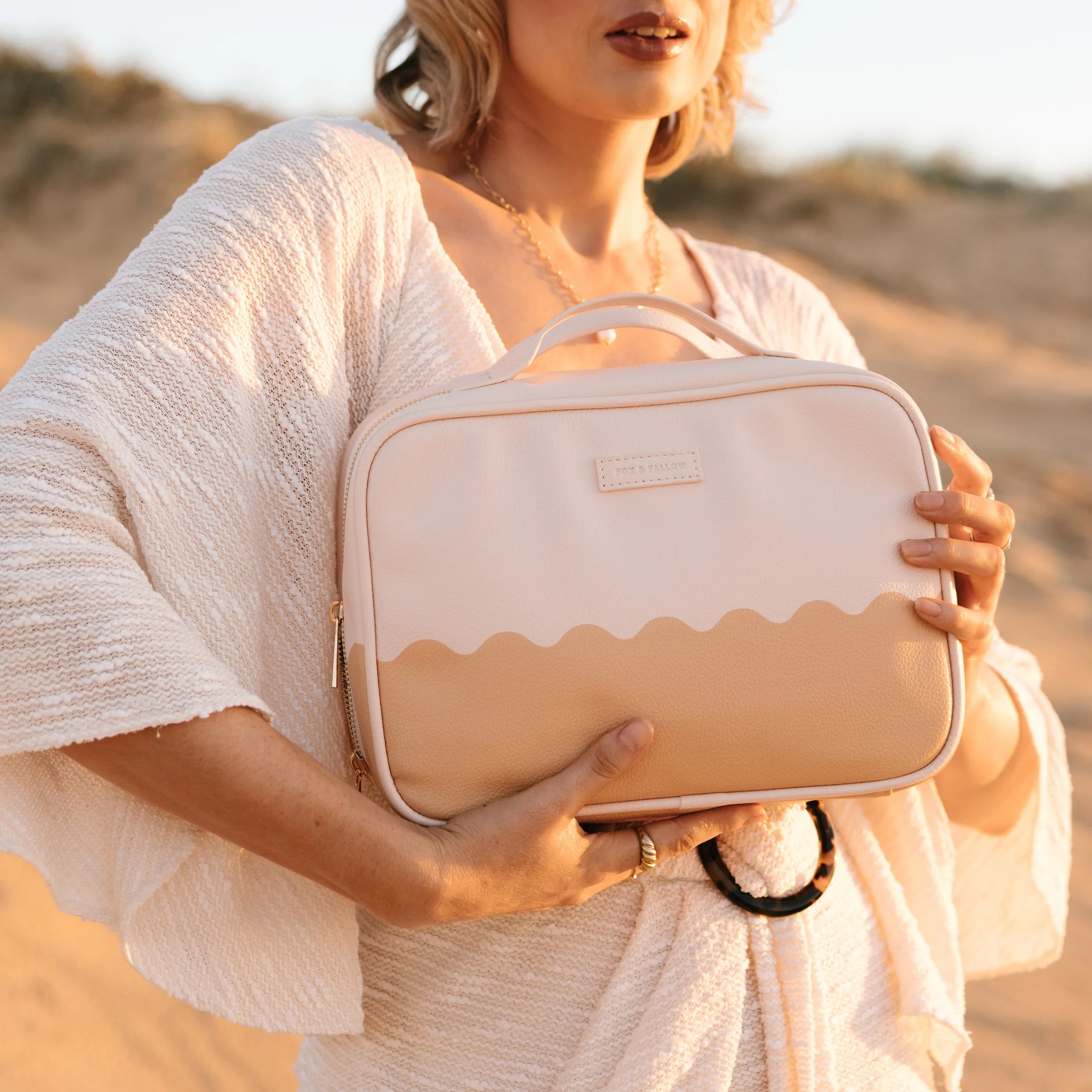 Fox   Fallow Cosmetic Bag | Caramel Ripple