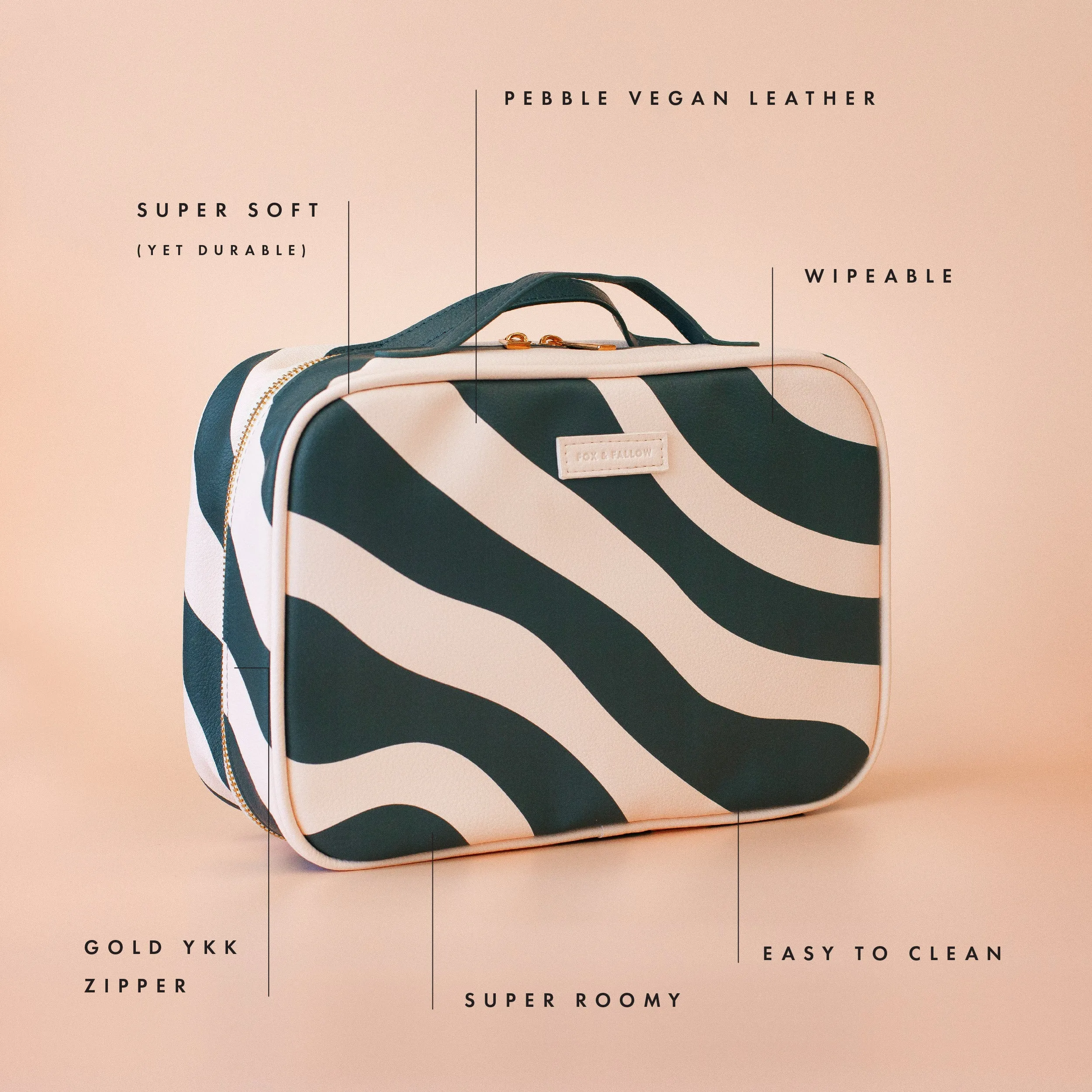 Fox   Fallow Cosmetic Bag | Forest Swirl