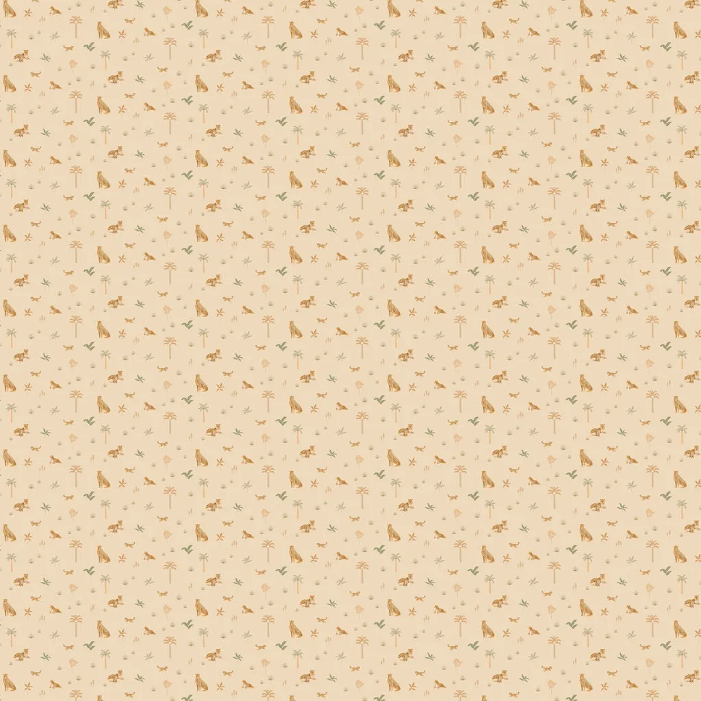 Fox   Fallow Organic Fitted Cot Sheet | Little Leopards
