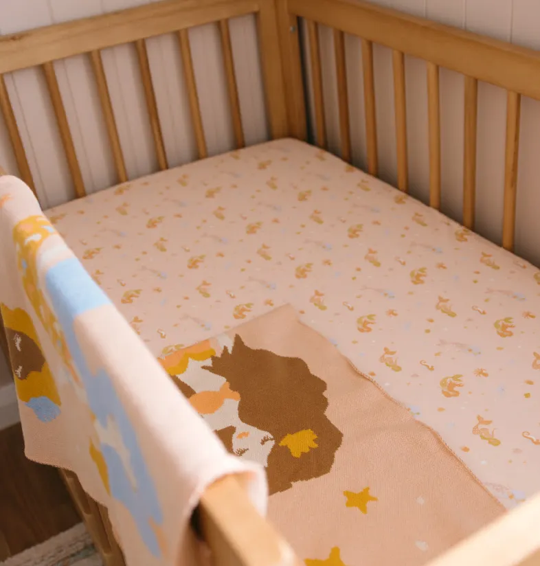 Fox   Fallow Organic Fitted Cot Sheet | Mermaids