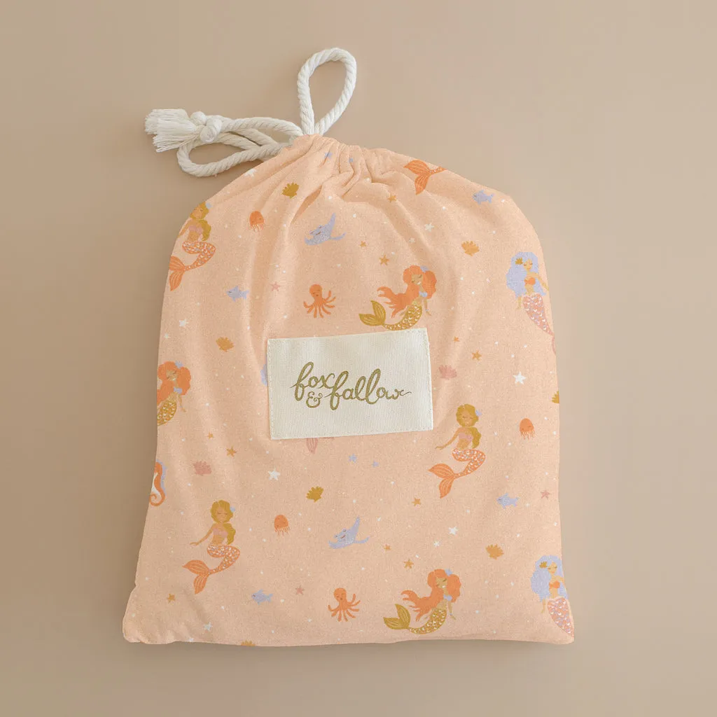 Fox   Fallow Organic Fitted Cot Sheet | Mermaids