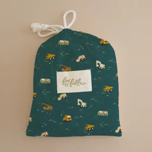 Fox   Fallow Organic Fitted Cot Sheet | Trucks