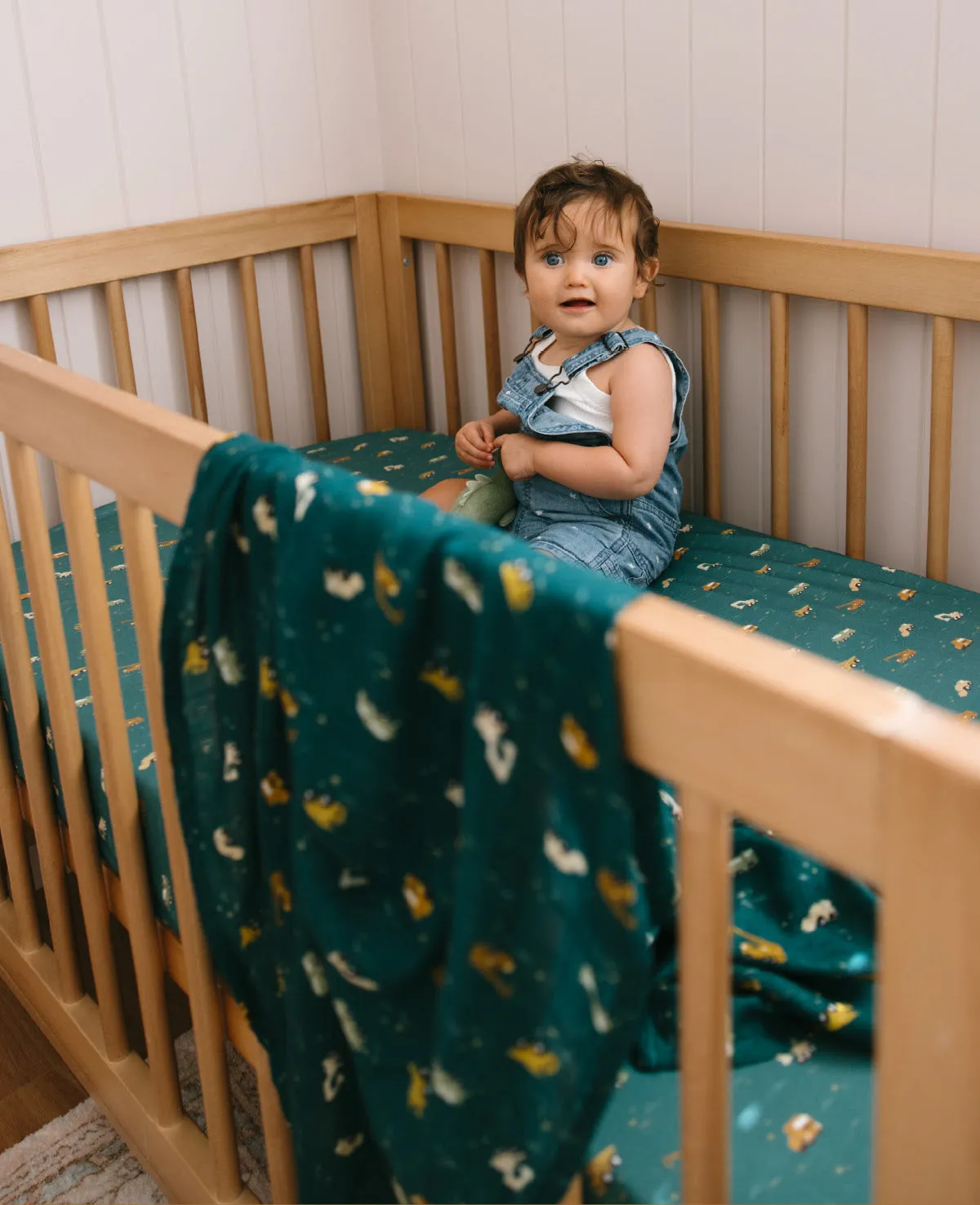 Fox   Fallow Organic Fitted Cot Sheet | Trucks