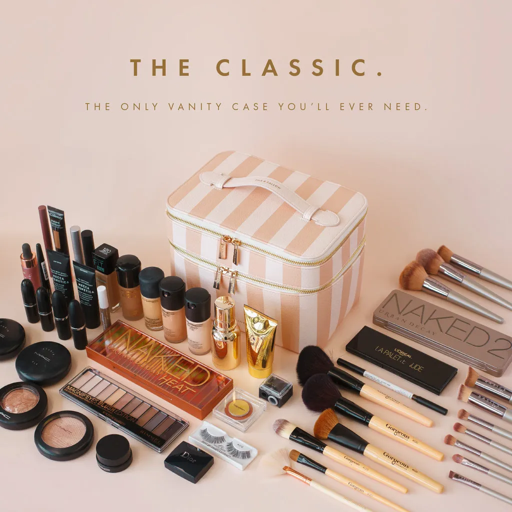Fox   Fallow Vanity Case - 'The Classic'  | Powder Blue Check