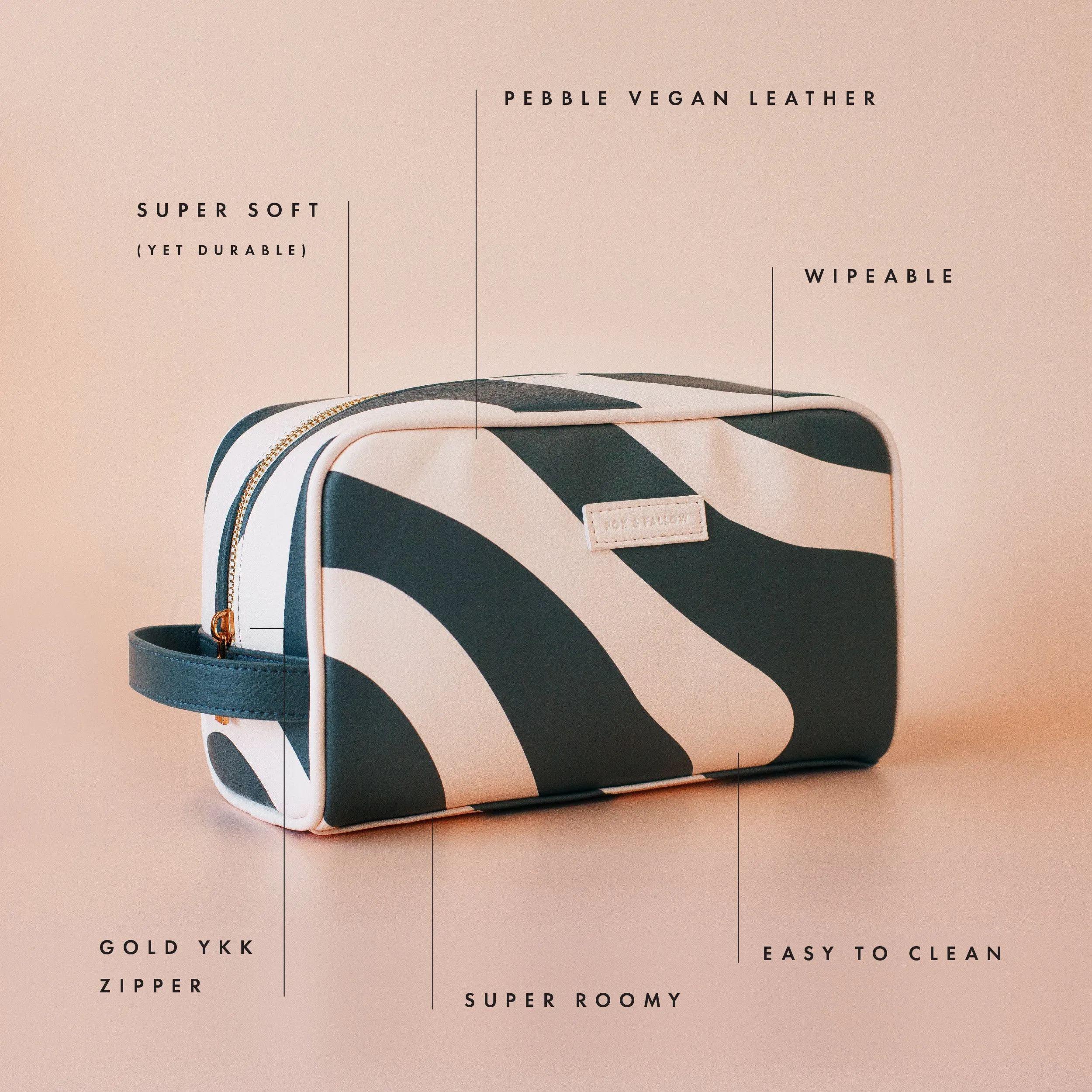 Fox   Fallow Wash Bag | Forest Swirl