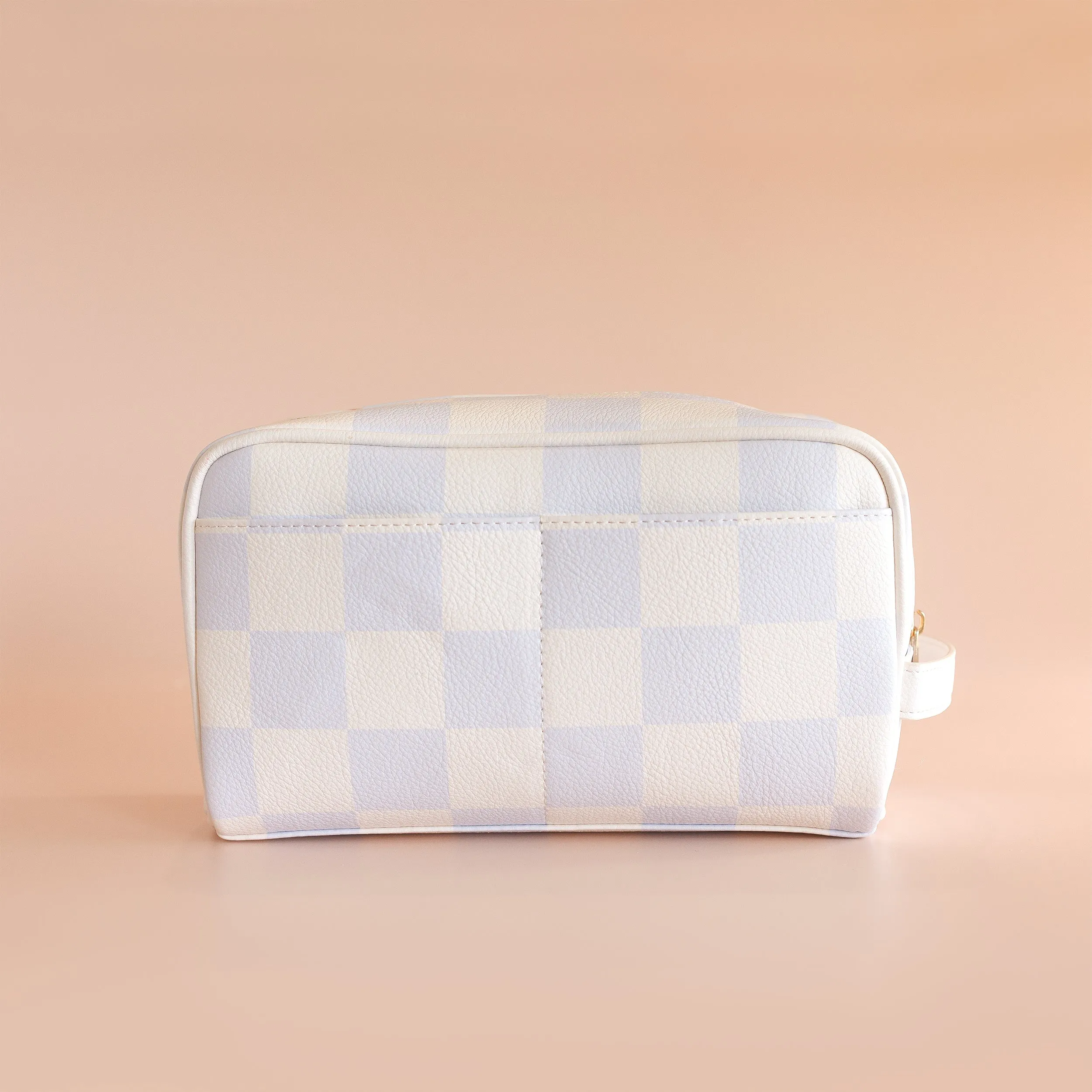 Fox   Fallow Wash Bag | Powder Blue Check
