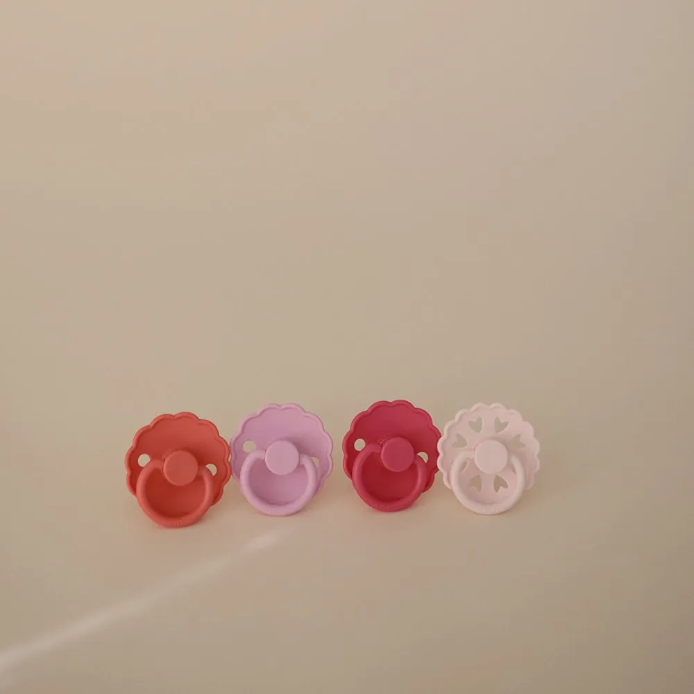 FRIGG 4-Pack Pacifier Set | Rosy Romance