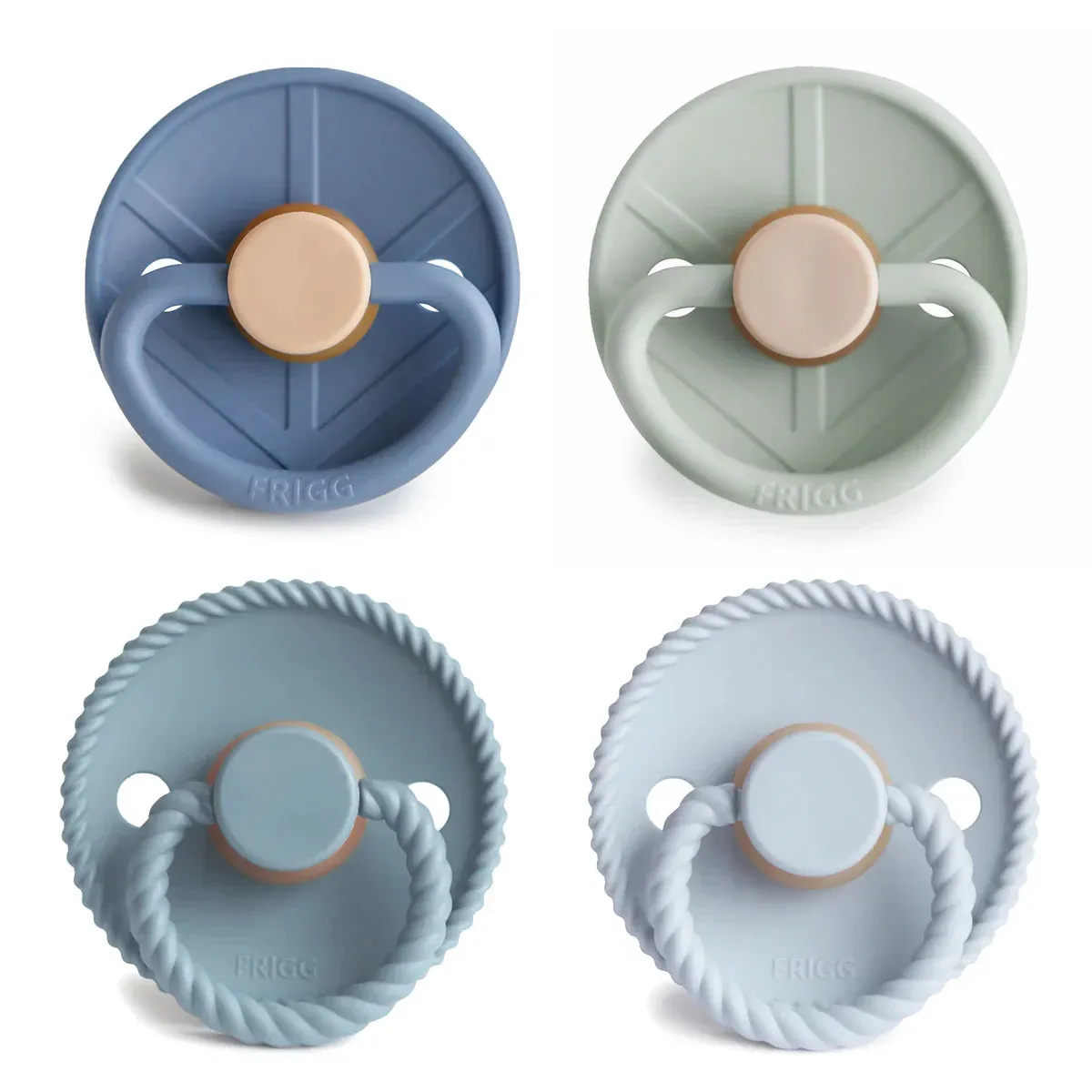FRIGG 4-Pack Pacifier Set | Skyline Serenity