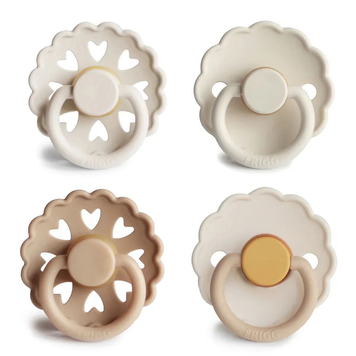 FRIGG 4-Pack Pacifier Set | Snowflake Dream